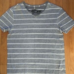 Helix Blue and White Striped Men's Tee